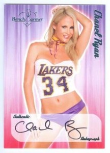 CHANEL RYAN "AUTOGRAPH CARD" BENCHWARMER 2006 SERIES 2