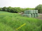 Photo 6x4 Silage store Bonnington/NT1169 Round bales off Clifton Road. T c2012