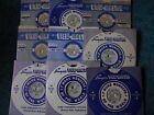 Sawyers Viewmaster Reels Set Lot of 9 Old Buff Handlettered style All USA