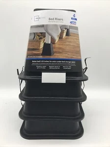 Mainstays 4-Pack Under Bed Leg Risers Furniture Lift Bed Table Sofa 5.25" New - Picture 1 of 3