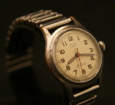 Reloj de pulsera militar suizo vintage de la Segunda Guerra Mundial 1940 DREFFA / RIMA 17J, funciona bien Foto 1 de 4
