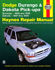 Reparaturhandbuch / -anleitung Dodge Durango u. Dakota Pick up 1997, 1998, 1999