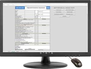 Comprobar dispositivos de protección contra incendios puertas de protección contra incendios formulario impresión prueba Excel - Imagen 1 de 5