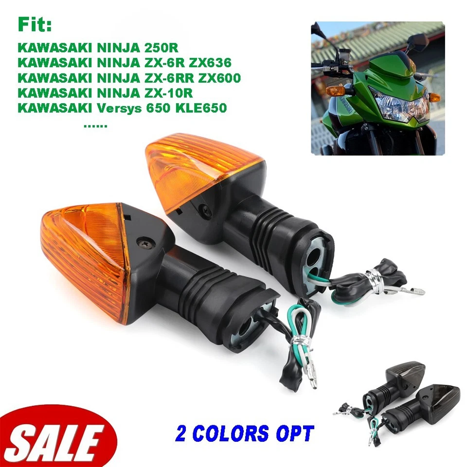 Lámpara indicadora de luces de señal de giro delanteras/traseras para KAWASAKI NINJA ZX-6R/6RR ZX-10R Foto 1 de 4