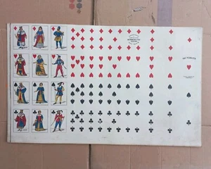 Foglio Carte Da Gioco D'epoca Pignalosa Napoli - Foto 1 di 10