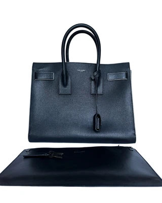Saint Laurent Sac De Jour Large Black Leather Tote – Excellent Condition - Image 1 of 4