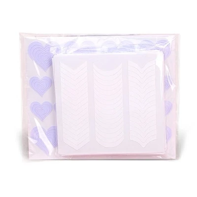 French Nail Stickers Self-adhesive Tip Guides French Manicure Strips Nail Form - Image 1 of 4