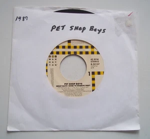 PET SHOP BOYS What Have I Done To Deserve This? / New Life 45 RPM 7" Record 1987 - Picture 1 of 6