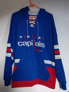 Washington Capitals NHL CCM Rojo Blanco Azul Sudadera con Capucha Hombre Talla XXL - Imagen 1 de 14
