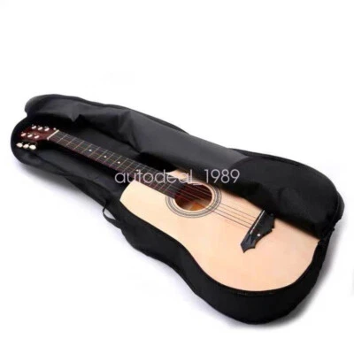 41 "Waterproof Black Guitar Bag Cover Case Holder Bakpack For Acoustic Guita - Image 1 of 4