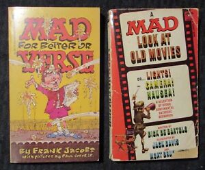 1966/75 MAD Look At Old Movies 1st GD+ Better or Worse 1st FN Paperback LOT of 2