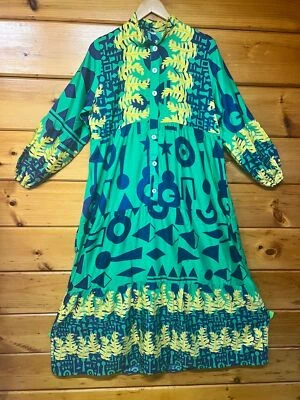 Maxi Vestido Bohemio Informal Manga Larga para Mujer M/L Foto 1 de 4