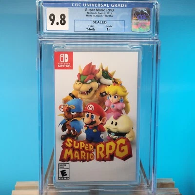 Super Mario RPG Nintendo Switch Sealed New 1st Print CGC 9.8 A+ Graded - Image 1 of 2