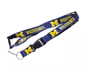 Michigan Wolverines Breakaway 24'' Lanyard with KeyChain Clip NCAA Logo Design - Picture 1 of 1