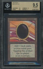 BGS 9.5 - Beta Gem Mint 10 sub - Mox Jet - Magic the Gathering MTG 1993