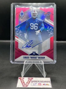 2021 Panini Phoenix - CARLOS "BOOGIE" BASHAM ROOKIE AUTO PINK /99 #169 - Foto 1 di 3