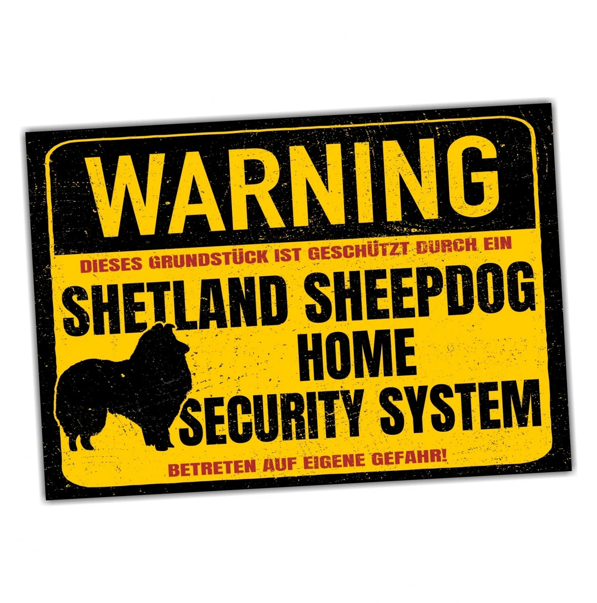 Warnschild „Achtung Dobermann“ 30x20 Cm – Aluverbund, Wetterfest, Mit Bohrungen, UV-beständig