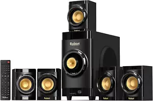 Subwoofer pequeño cine en casa para TV Surround System 5 Altavoces con Kabel USA - Bild 1 von 12