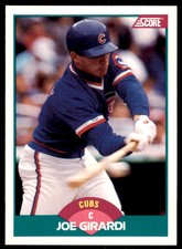 1989 Score Rookie & Traded. Joe Girardi Chicago Cubs #84T