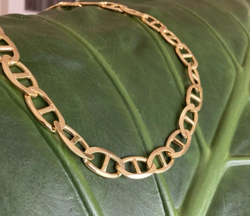 Collana Gucci Mariner Link 20" in argento massiccio 925 nuova 11 8 mm 64 9 gr