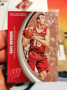2015 Panini Collegiate Wisconsin Badgers Base #11 Sam Dekker London Lions BBL - Bild 1 von 4