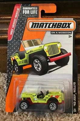 Jeep Willys MBX Heroic Rescue 94 DE 120 SIN USAR, EN CAJA Matchbox '43 Foto 1 de 2