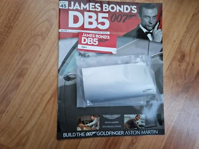 EAGLEMOSS 1/8 BUILD YOUR OWN JAMES BOND 007 ASTON MARTIN DB5 ISSUE 45 INC PARTS - Image 1 of 2