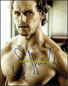 Autógrafo firmado por Sam Heughan Jamie Fraser Outlander Jacobite Rising UACC RD 96 - Imagen 1 de 1