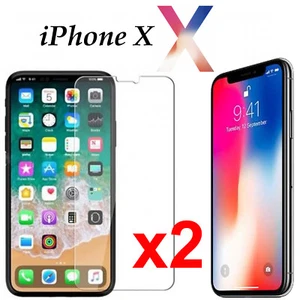 x2 Anti-scratch 4H PET soft film screen protector guard for Apple iphone X front - Picture 1 of 4