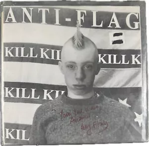 Disco vinile firmato ANTI-FLAG Andy Flag promo singoli disco punk raro album - Foto 1 di 6
