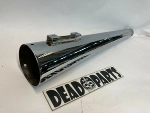 Harley bagger touring flht flhr trumpet bell slip-on exhaust muffler pipe mfl251 - Picture 1 of 6