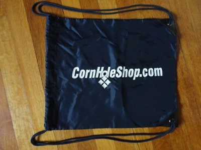 Bolso de Gimnasio Port & Company Corn Hole Nylon con Cordón - Negro/Azul Marino Oscuro - NUEVO Foto 1 de 4