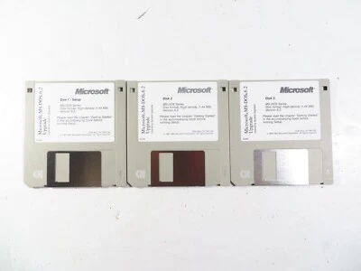 Microsoft Windows MS-Dos 6.2 OS Upgrade on 3.5" Disk Software, FREE 2-3 Day Ship - Image 1 of 2