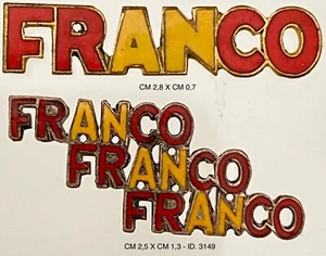 FRANCISCO FRANCO 2 DISTINTIVI DI PROPAGANDA GUERRA DI SPAGNA OPERAZIONI MILITARI - Picture 1 of 2