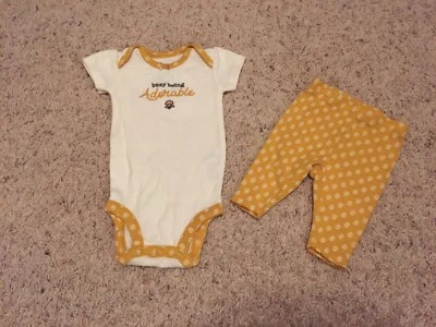  Baby Girl Pant Set Carters Size Nb - Image 1 of 4