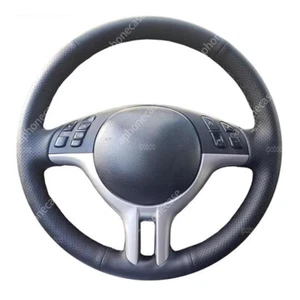 Hand-Sewing Steering Wheel Wrap Cover Leather Interior Wrap For BMW E46 E39 - Picture 1 of 10
