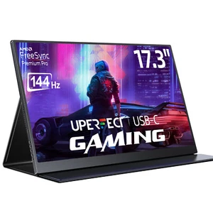144Hz 17.3" Portable Monitor UPERFECT 1080P FHD LCD USB C HDMI Gaming Display - Picture 1 of 7