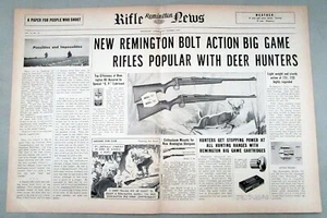 Remington 1949 modelo 721 y 722 rifle original anuncio impreso de 2 páginas - Imagen 1 de 1