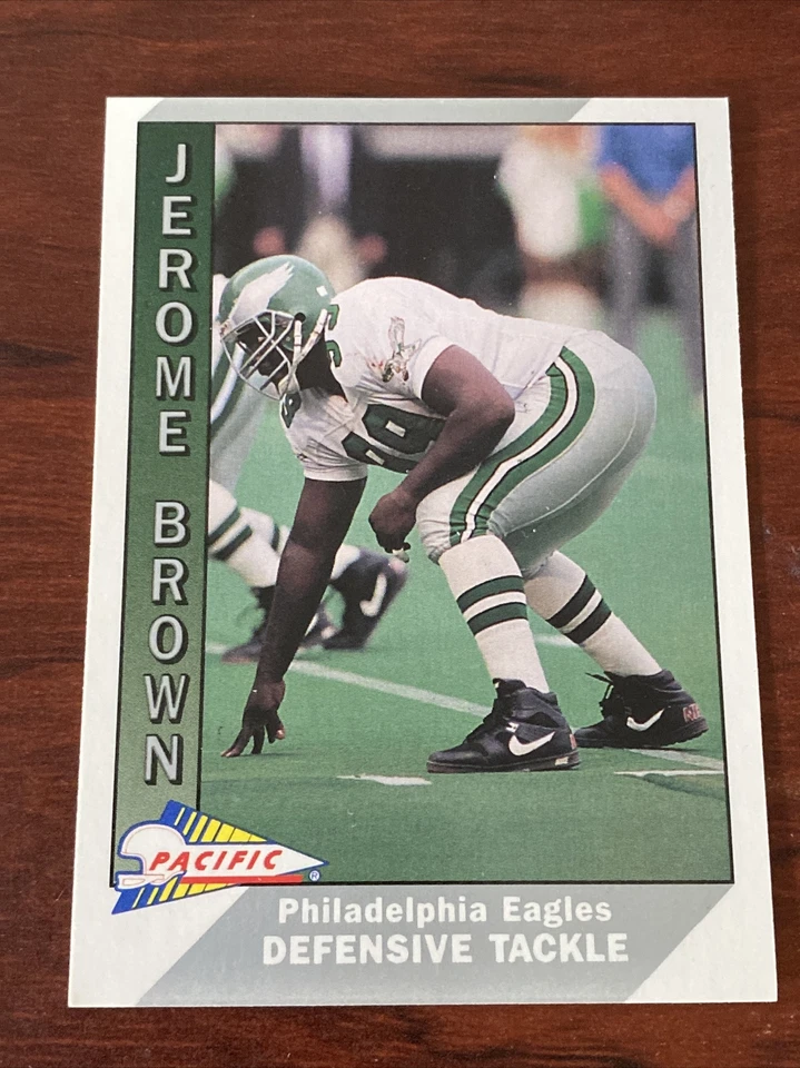 1991 Pacific Football Card #383 Jerome Brown Eagles B3422 - Image 1 of 1