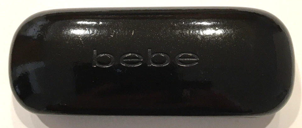 Bebe Glasses Case Black Clamshell high gloss empty sun eye glass protective case - Image 1 of 4