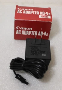 CANON AC ADAPTER AD-4ii INPUT AC120V 60Hz 8W OUT DC 4.5V 600mA NEW NOS - Picture 1 of 4