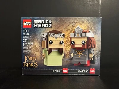 Lego Brickheadz The Lord of the Rings Arwen & Aragon 40632 BRAND NEW - Image 1 of 2