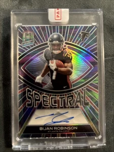 🏈🏈🤩🤩Bijan Robinson Spectral, Auto 4/4‼️Panini Sealed ‼️SS-BR - Picture 1 of 3