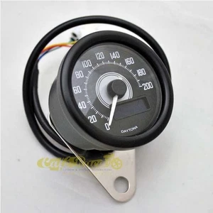 Elektronischer Kilometerzähler schwarz Daytona Velona für Cafe Racer Custom - Bild 1 von 3