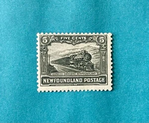 A Vintage Newfoundland 1928 5c #149 'Express Train' MNH Stamp - Picture 1 of 2