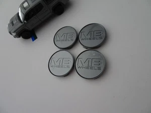 Set of 4 MB WHEELS Gray Custom Wheel Center Cap # C-366, C18M-MB, UPC-A - Picture 1 of 4