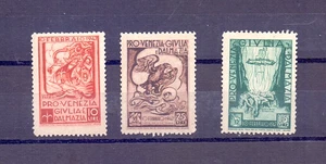 Italien 3 Aschenputtel "Pro Venezia Giulia - Dalmazia 10. 15, 25 Lira " Ansichten Bilder - Bild 1 von 2