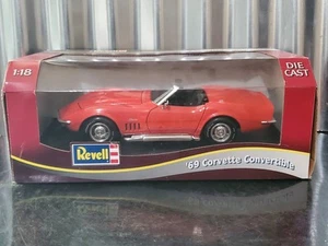 Revell 1969 '69 Chevrolet Corvette Stingray Orange 1:18 Diecast Model Car 8764 - Picture 1 of 7