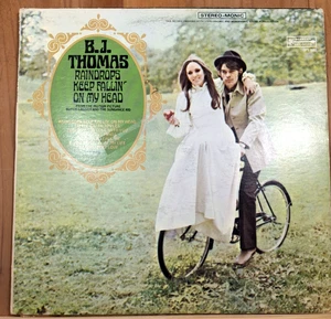 Vintage Preowned B J Thomas "Raindrops Keep Falling On My Head" Record - Picture 1 of 5