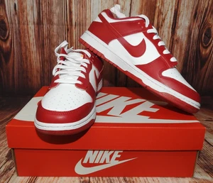 NUEVO HOMBRE Talla 9 Nike Dunk Low USC Gimnasio Rojo/Blanco con Caja DD1391-602 - Imagen 1 de 11